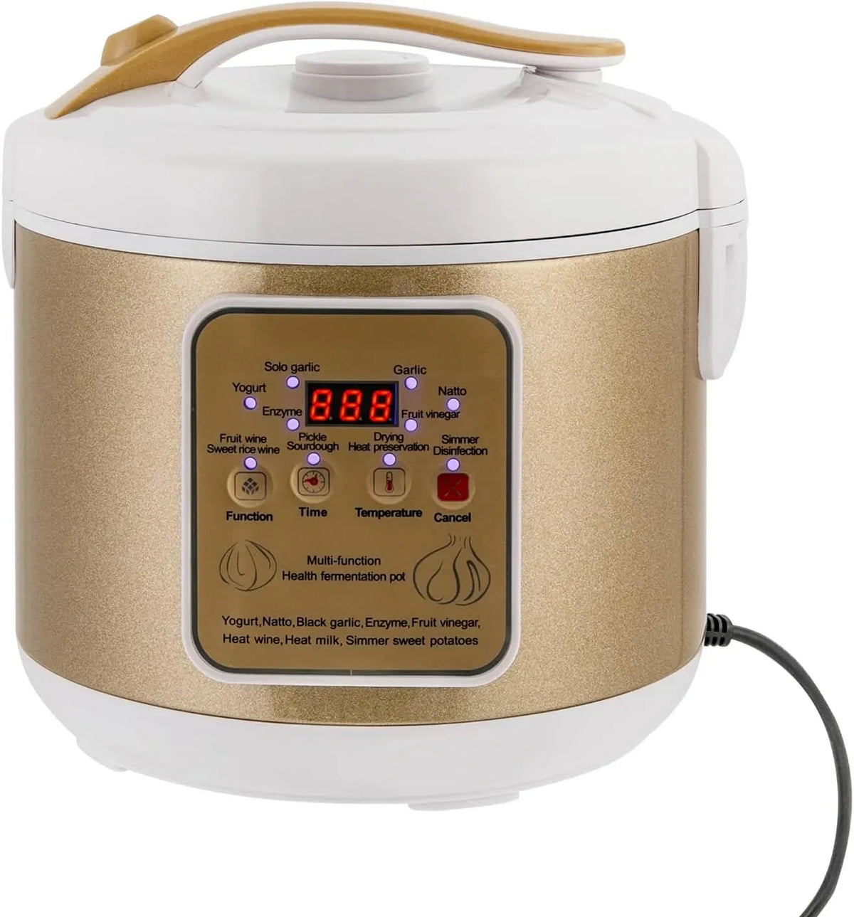 Macchina per yogurt, 6 L, 90 W, nero, per yogurt da 6 l
