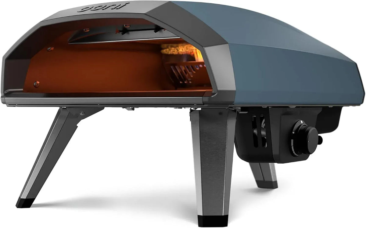 Forno elettrico per pizza, 14 pollici, portatile, blu, Pizza Napoletana in 60 Secondi, 30 mbar