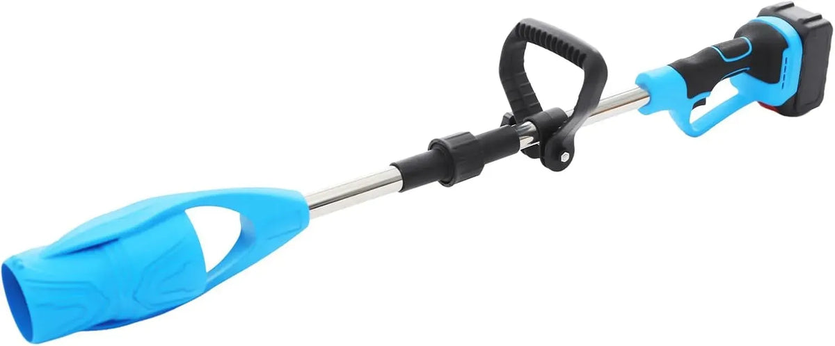 caricabatterie, batteria, macchina spazzatrice per pavimenti, 21 V, portatile, senza fili, blu, per foglie senza fili