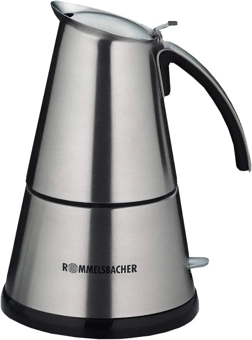 Rommelsbacher EKO 366 366/E EKO 366/E Libera installazione Boccale per moca elettrico Acciaio inossidabile 6 tazze Manuale
