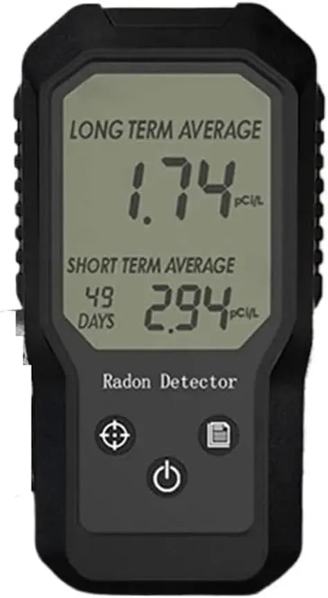 Rilevatore, portatile, display LCD, digitale, Nuovo rilevatore di radon con schermo LCD digitale