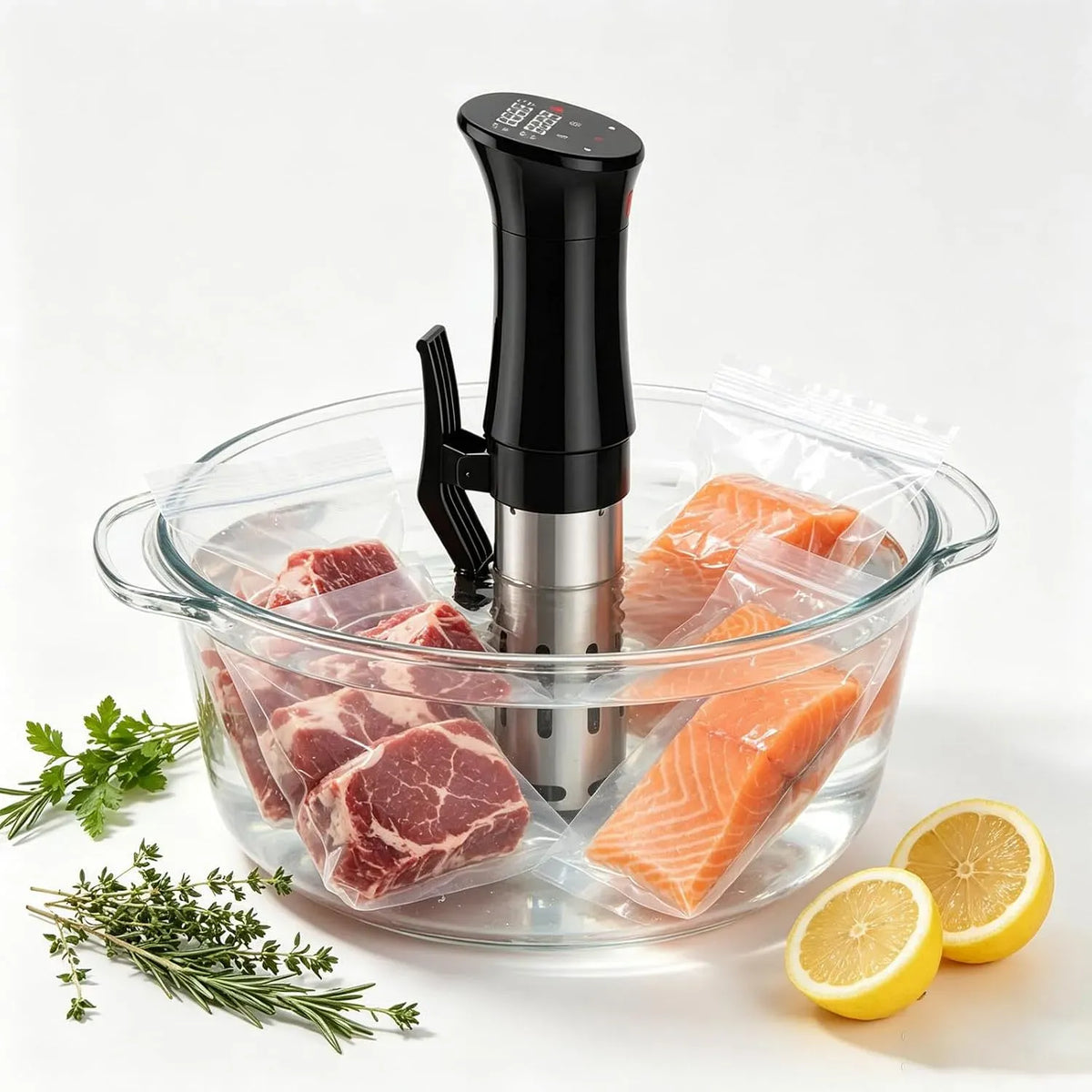 Protezione Contro Il surriscaldamento, Elettrodomestico Sicuro e Adatto ai Principianti, per Sous Vide Roner Cucina, Fornello Sous Vide da 1100 W
