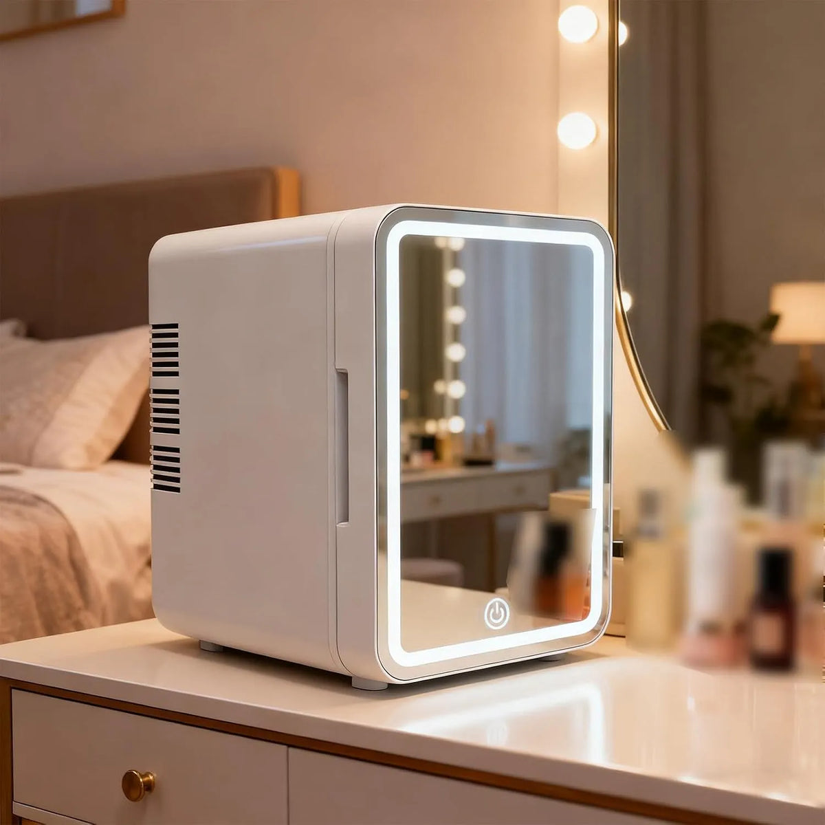 Frigorifero AC 220V 220V/DC, 12 L, 220 V, Specchio Luminoso LED