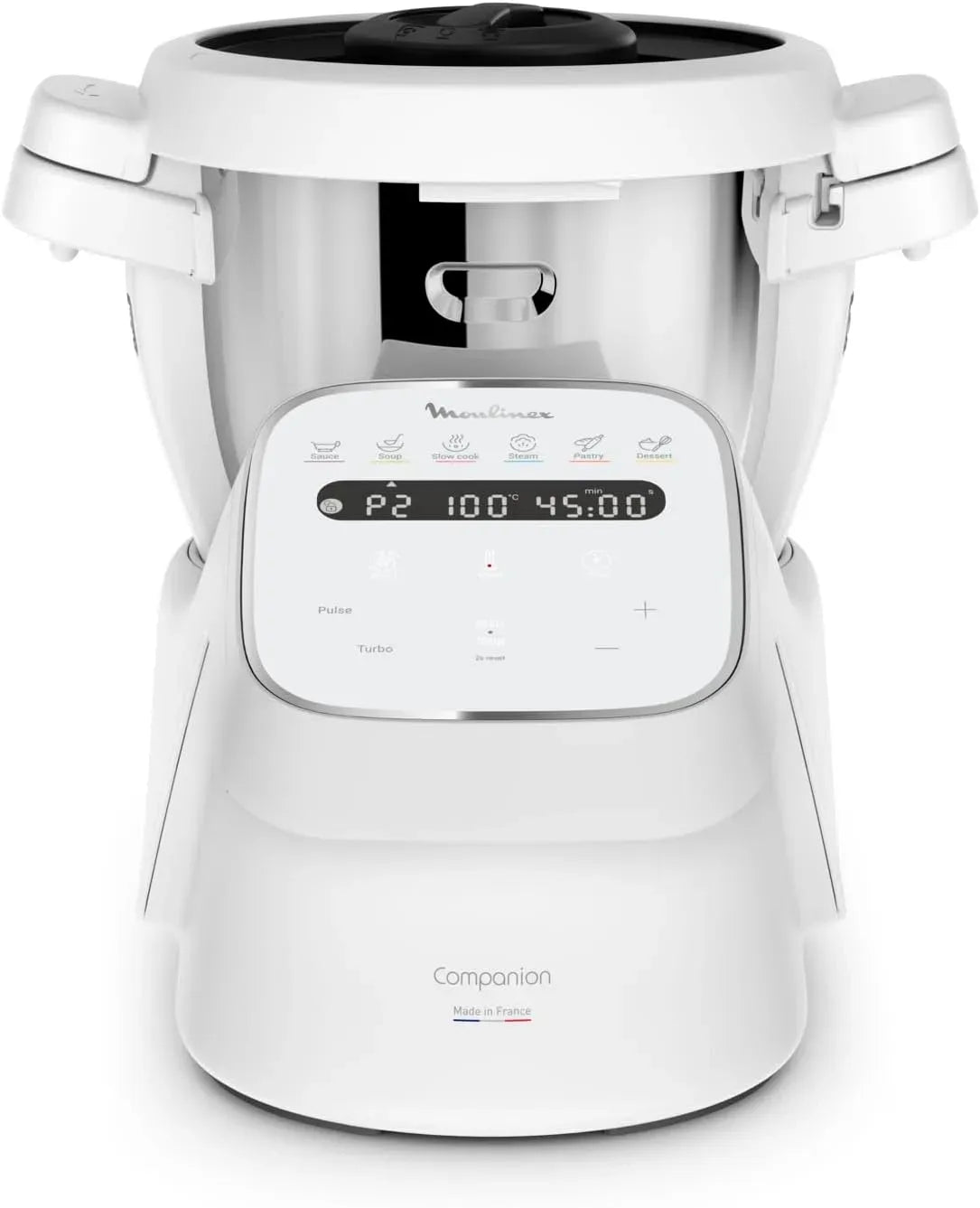 Moulinex HF8401F1 Robot da cucina, 3 L, 14 programmi, grigio, 14 Funzioni e Modalità Manuale, Capacità 3L