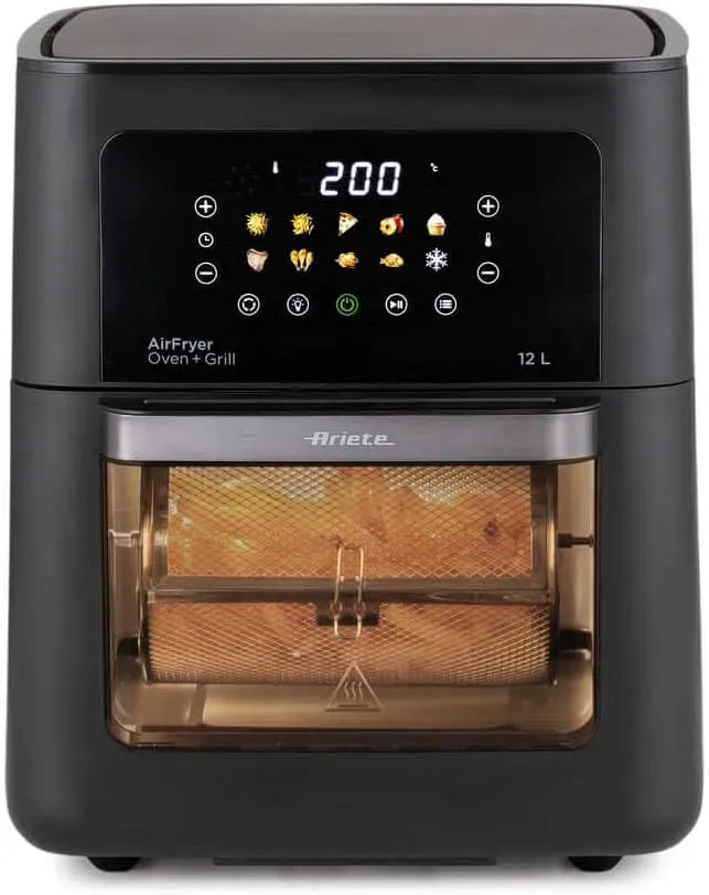 Forno elettrico, 12 L, 1800 W, grill, forno da cucina, Ariete 4641 Air Fryer Oven + Grill