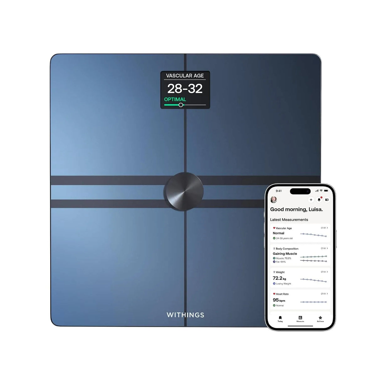 pesapersone, Bilancia, Wi-Fi, nero, digitale, Withings Body Comp