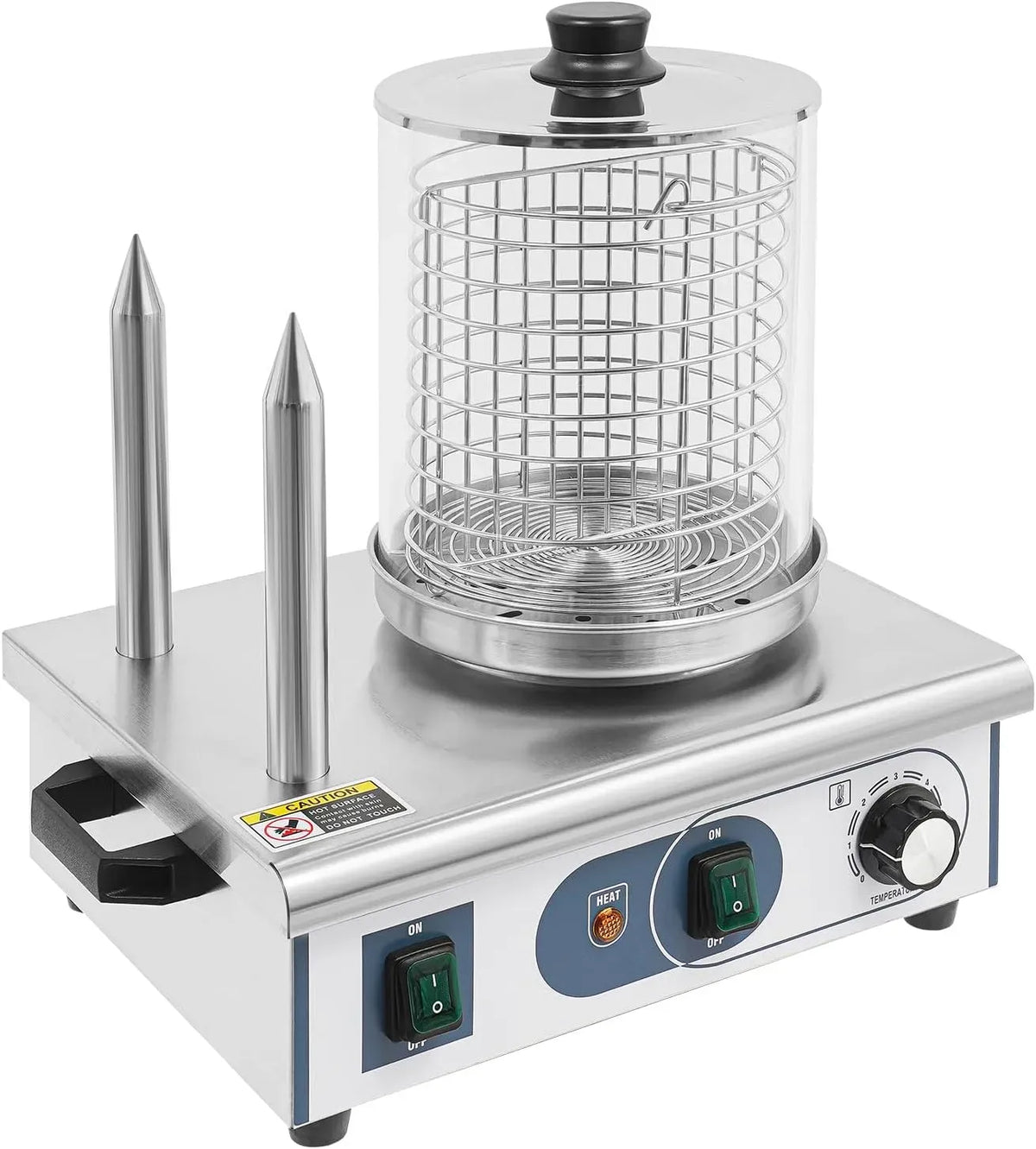 Macchina per Hot-Dog, Riscaldatore, 550 W, professionale, funzione riscaldante, per Hot-Dog 550 W