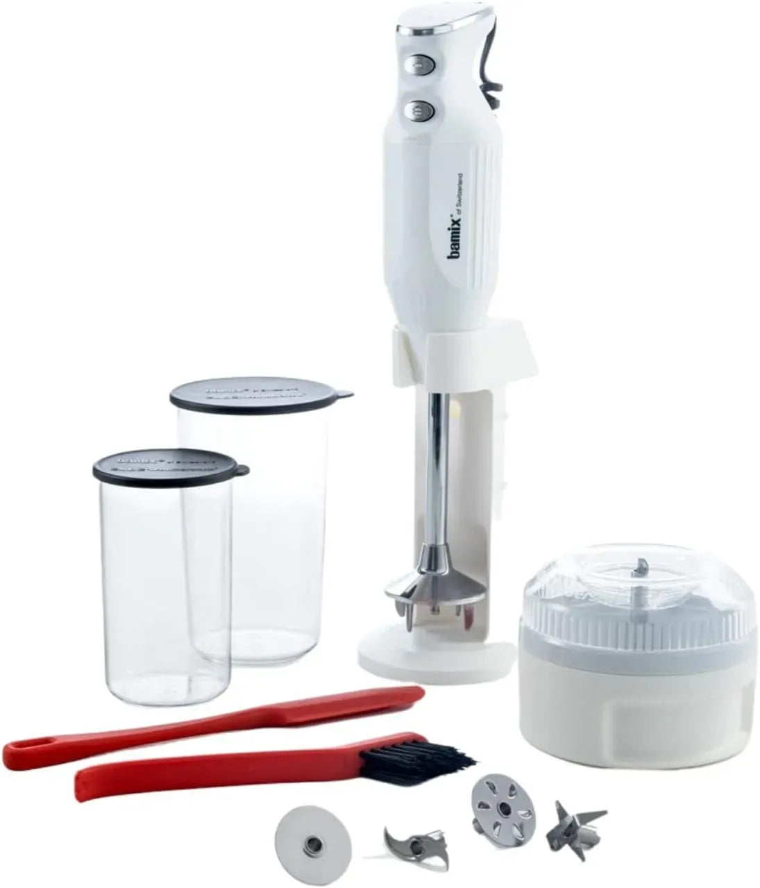 Frullatore, 300 W, bamix M350, bianco, 4 attrezzi, 2 bicchieri, MAXX