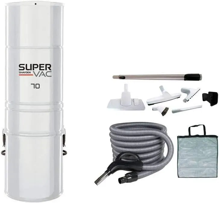 Aspirapolvere, aspiratore elettrico domestico, Aspirapolvere centrale SuperVac 70-690 AirWatt con tubo Supra