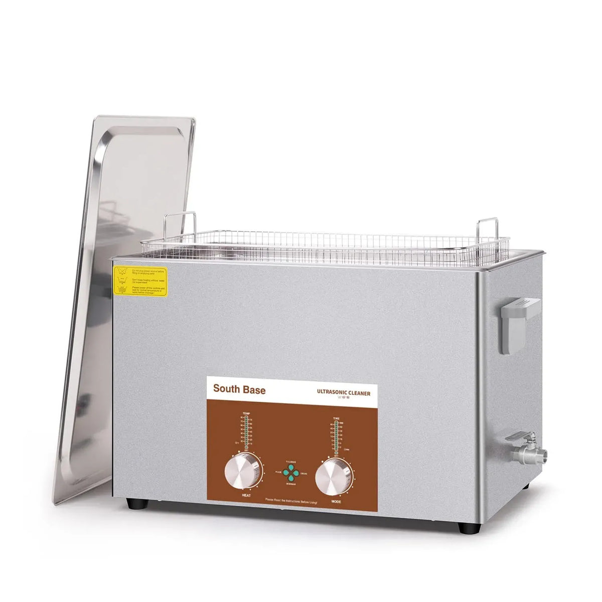 Macchina per Pulizia, Riscaldatore, Pulitore, Pistole, vasca per pulizia a ultrasuoni, 30 L, 600 W, timer, funzione riscaldante, SOUTH BASE