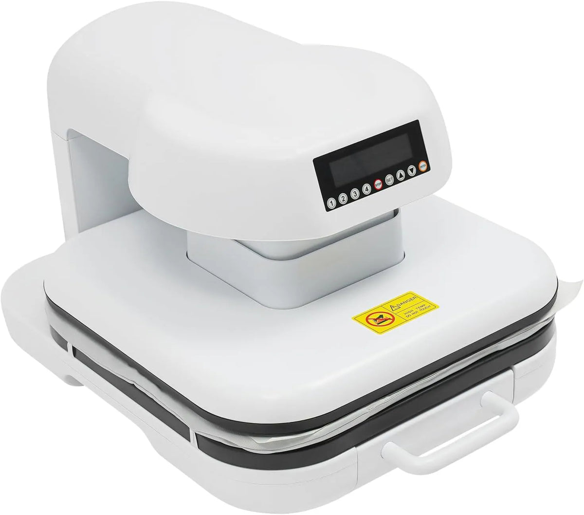 macchina da stiro, Pressa, 1600 W, 0 a 200 °C, display LCD, per magliette