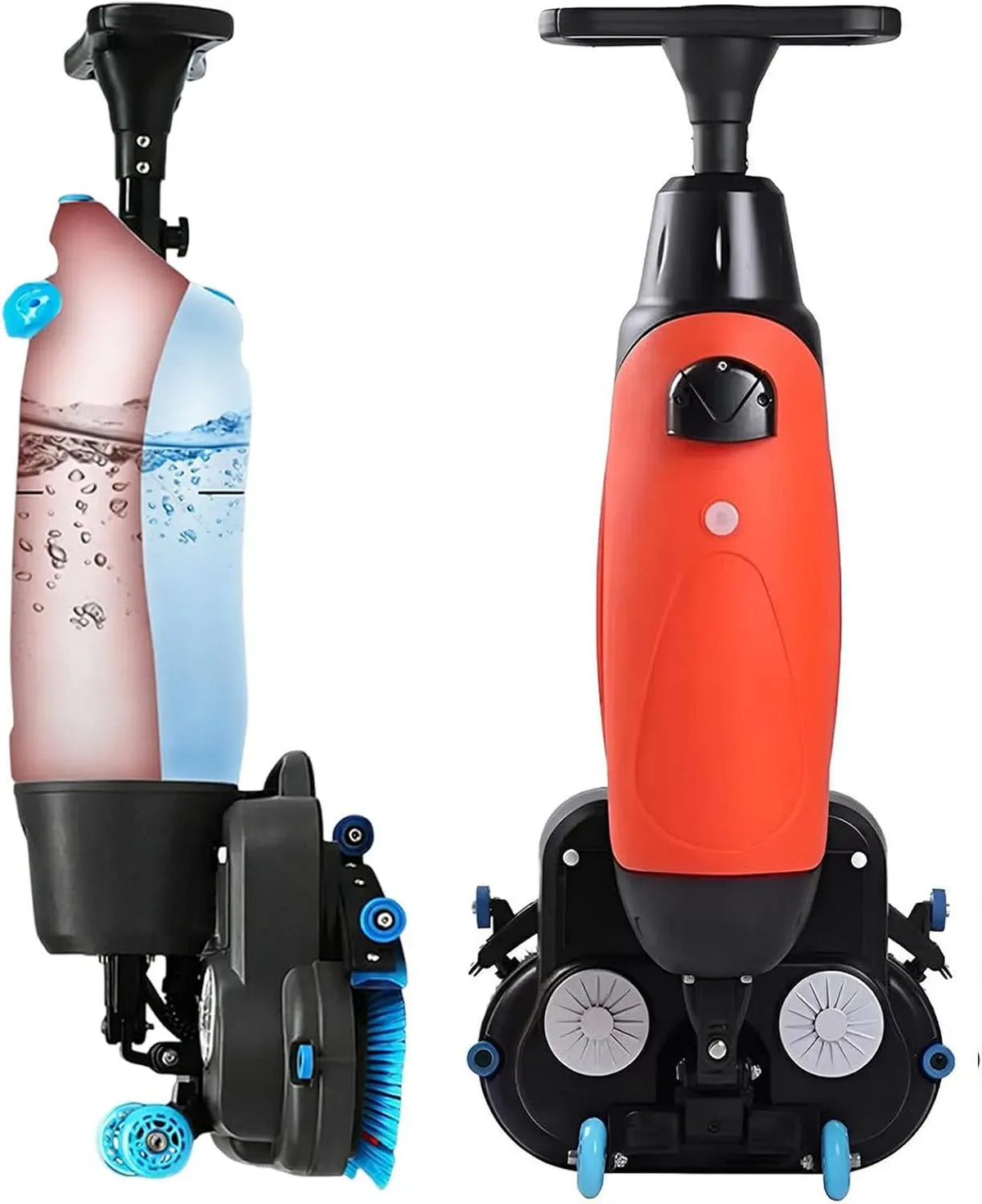 Lavasciuga V 12, 43 cm, 36 V, lavatrice/asciugatrice, professionale, rosso, alimentazione a batteria senza fili da 36 A