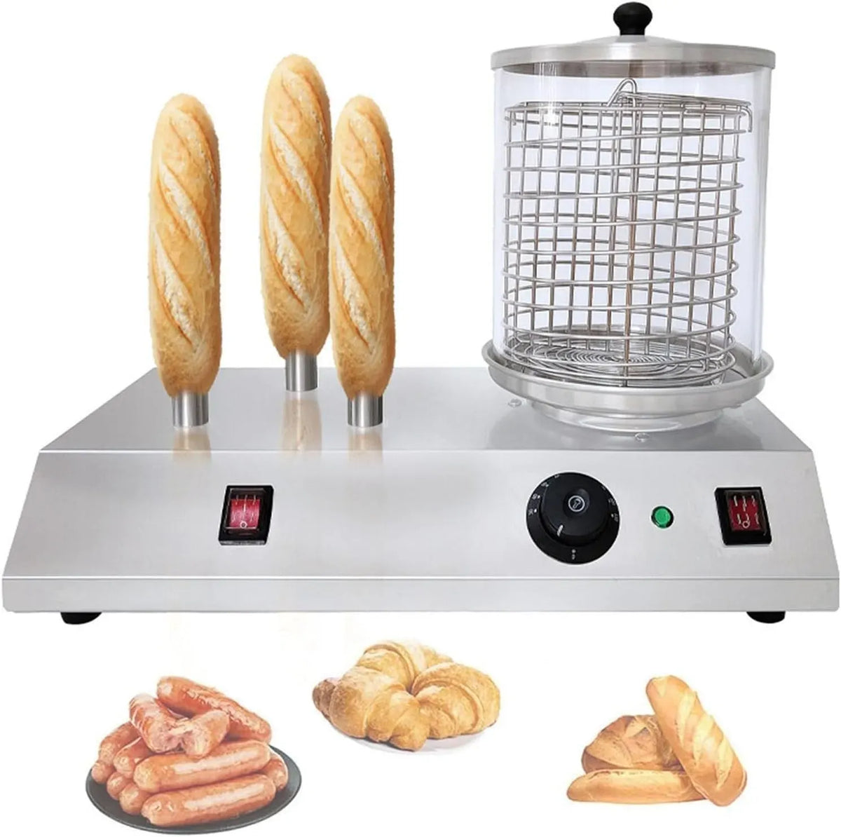 Macchina per Hot, vapore, professionale, ristoranti, acciaio inox, per Hot Dog Elettrica Commerciale A Vapore
