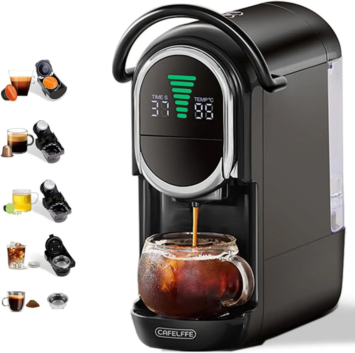 Macchina da caffè, CAFELFFE MK-609S, nero, Nes Original/DG/ESE/macinato