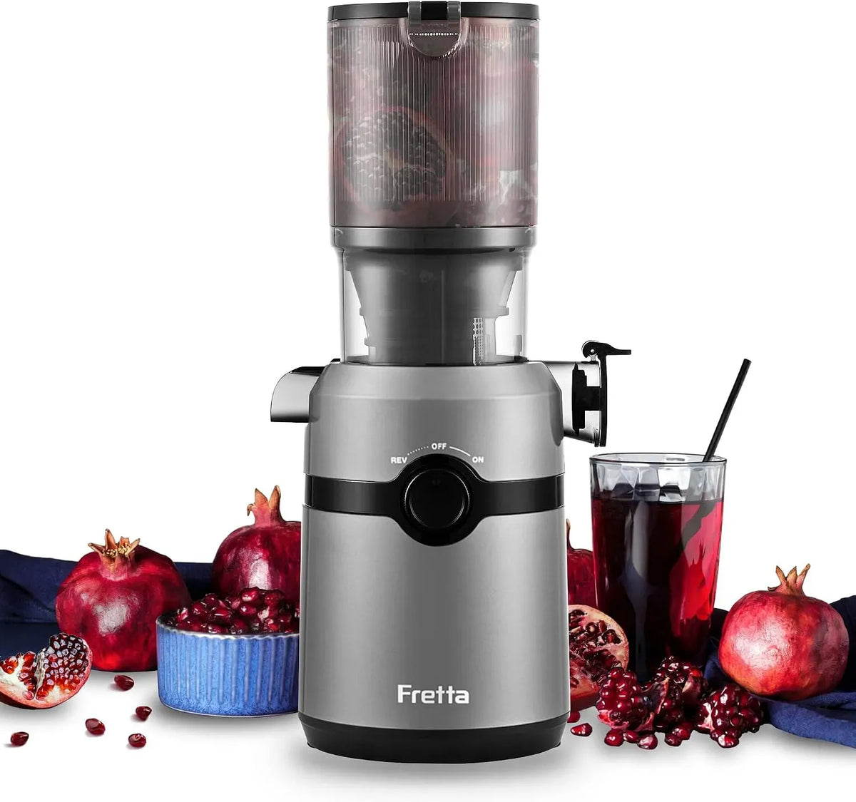 Centrifuga, 1 L, 200 W, apertura 108MM e capacità di 1L estrattore di succo, 99% nutrienti preservati, senza BPA