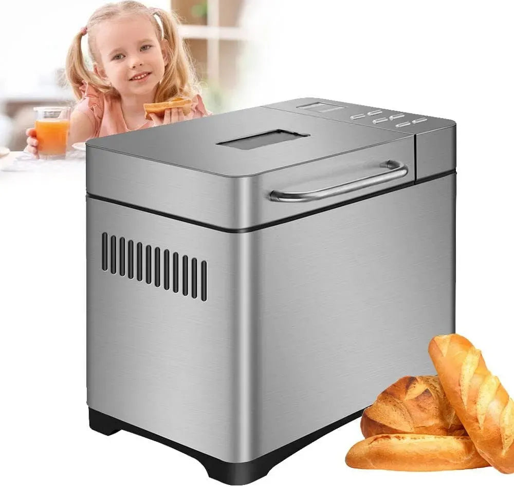 Macchina per il pane, 650 W, panificatrice, touch, acciaio inox, pannello touch digitale
