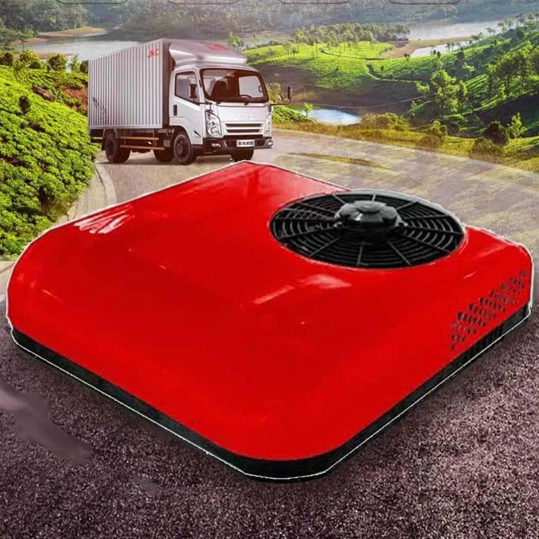 Condizionatore, 12 V, Condizionatore 12v/24v Red-24V, rosso, d'Aria CC