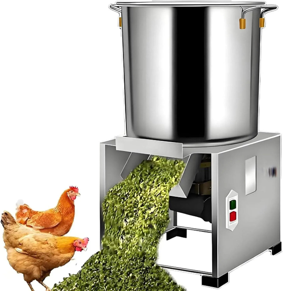 Robot da cucina, 2400 W, professionale, acciaio inox, capacità 150 kg/h e 3500 giri/min, trita-verdure elettrico da 2400 W