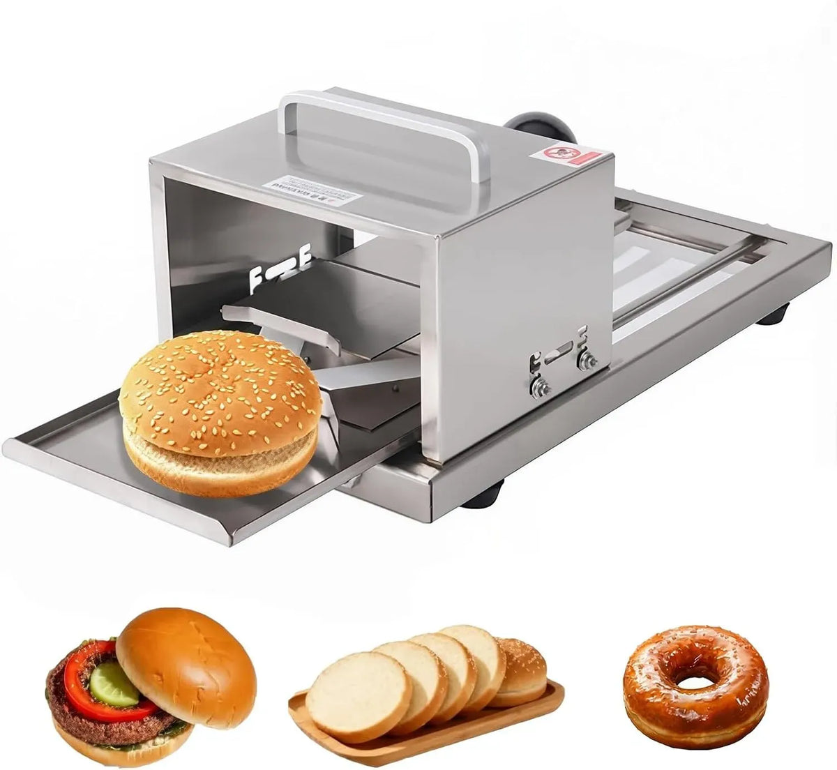 Affettatrice, piastra per panini e sandwich, affettatrice per alimenti, portatile, professionale, per panini da hamburger