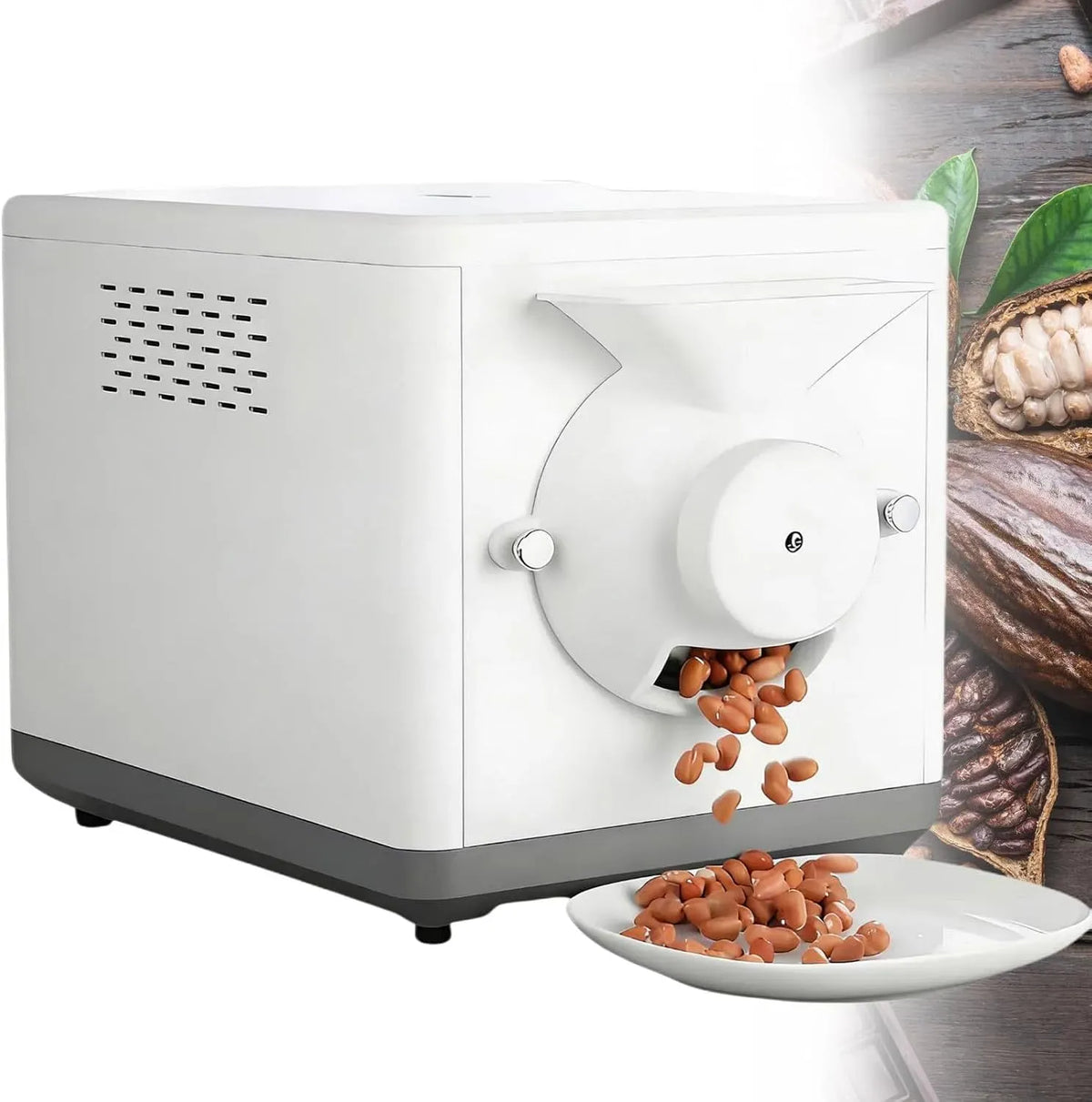 Arachidi, Tempo E Temperatura Regolabili, Tostatrice per caffè Commerciale da 1500 G, Adatta per Tostare Semi di Sesamo, Soia