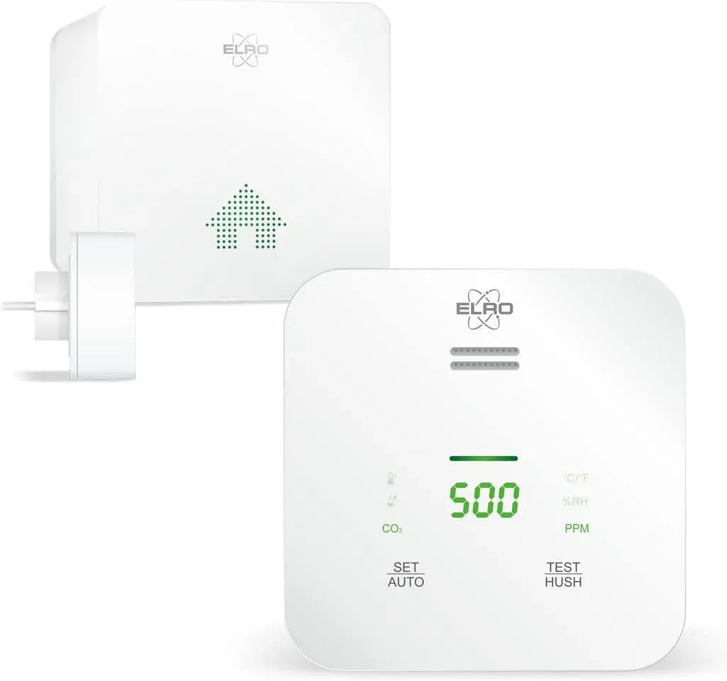 SF500CO2 Luftqualitätsmessgerät, Wi-Fi, ELRO, Connects Smart WiFi CO2 Meter Kit