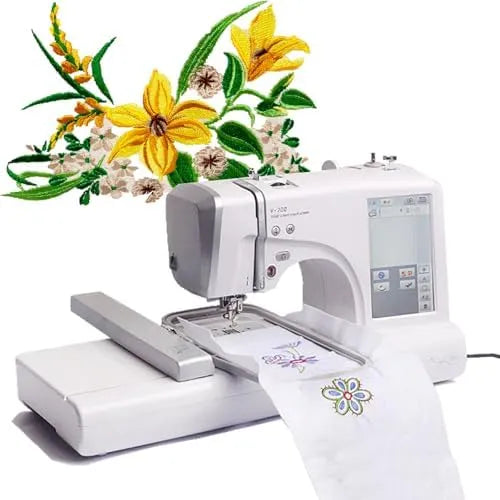 Macchina da ricamo, ricamatrice elettrica, touch, USB, display LCD, per progetti di cucito creativi