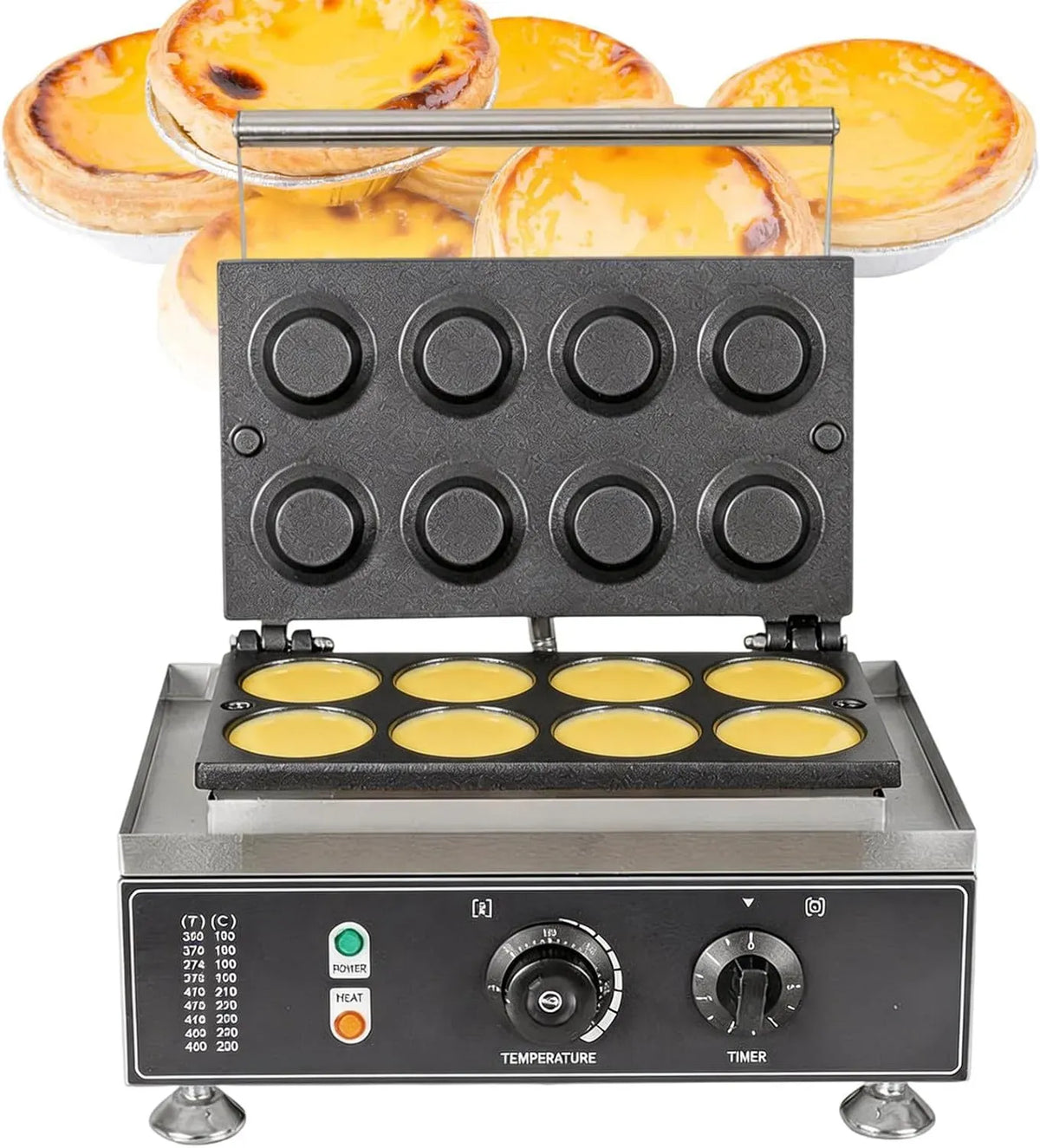 Macchina per Cuocere, 50 a 300 °C, timer, funzione riscaldante, per Gusci di Torta all'Uovo