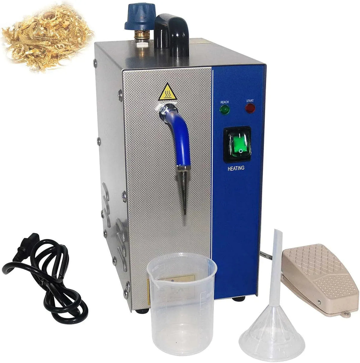 Pulitore a vapore, 2 L, professionale, argento, Idropulitrice A Vapore Professionale per Gemme, Size:2L