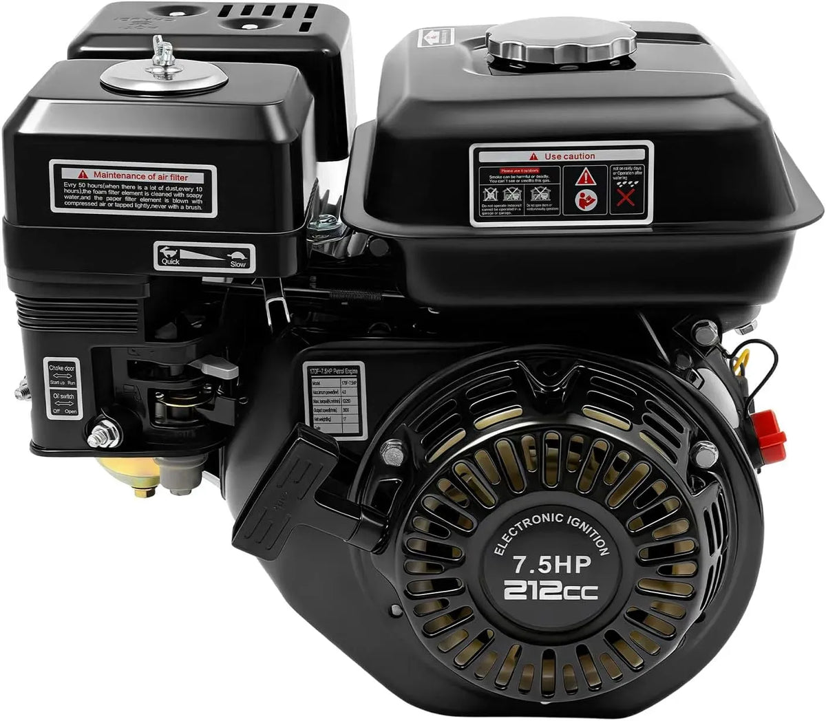Idropulitrice, industriale, 210 CC Go Kart con avviamento elettrico, Motore a benzina da 7,5 CV a 4 tempi, 3600 giri/min