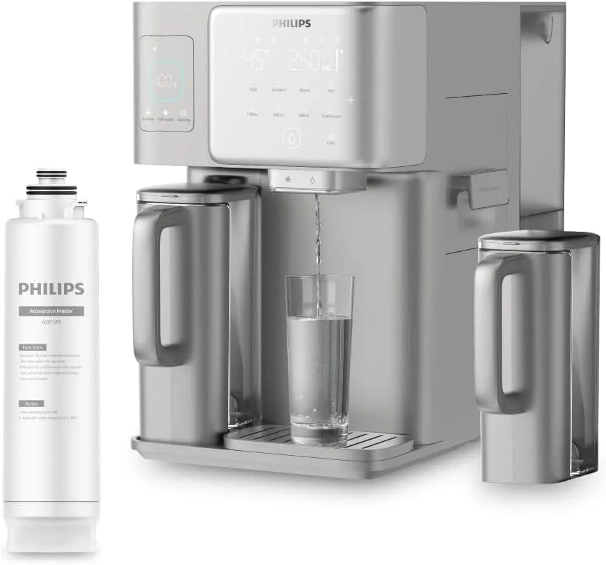 Philips RO 6 Erogatore, 2000 L, pannello IPS, Water Erogatore d'acqua a osmosi inversa 9000: acqua calda e fredda purificata in secondi