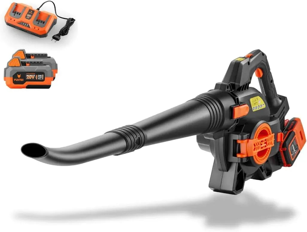 2-in-1 FX-E2LBSSET Caricatore, Batteria, Batterie, 40 V, 685 m³/h, FUXTEC