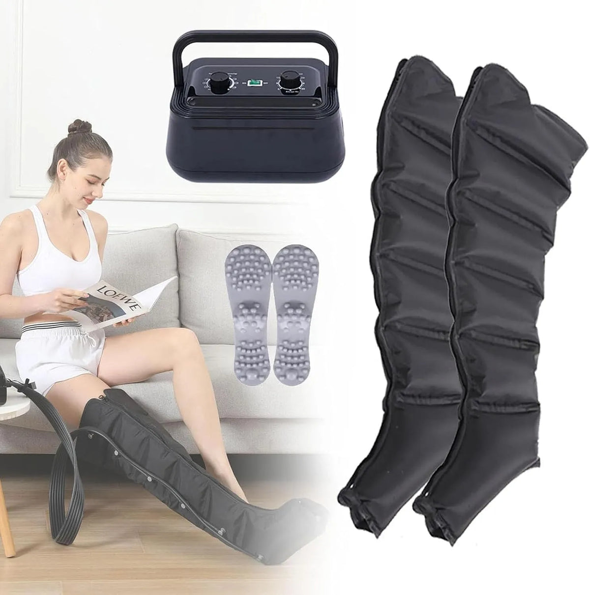 Macchina per Pressoterapia, Massaggiatore, dispositivo pressoterapia per gambe, professionale, per Casa