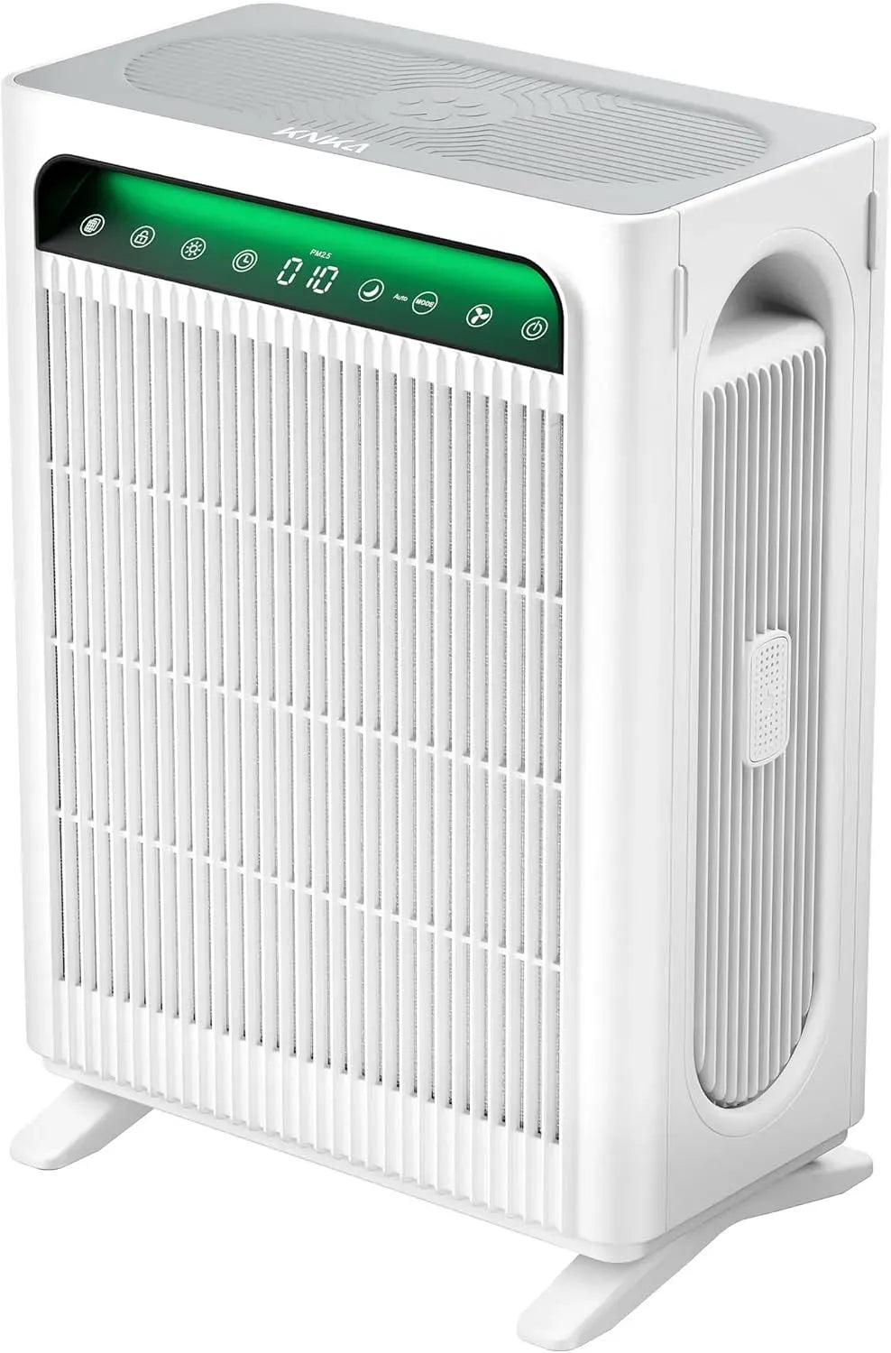 Purificatore d'aria, KNKA 120m, bianco, depuratore d'aria, Purificatore d'Aria Filtro HEPA Sensore Intelligente fino