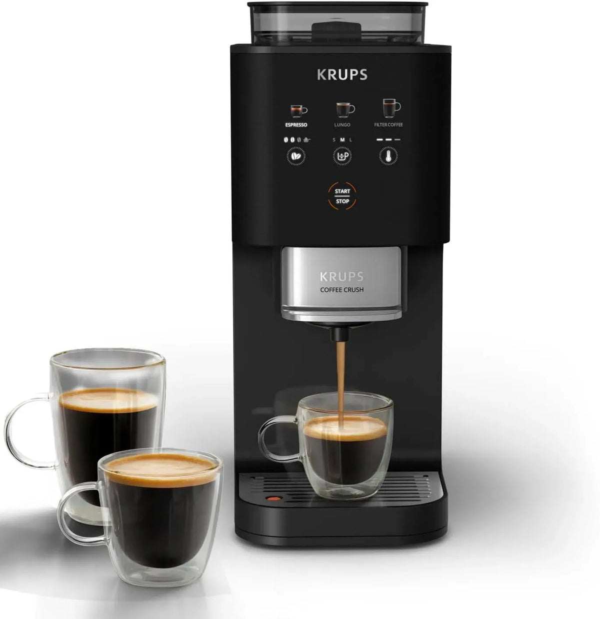 Krups SA4028 Macchina da caffè automatica, nero