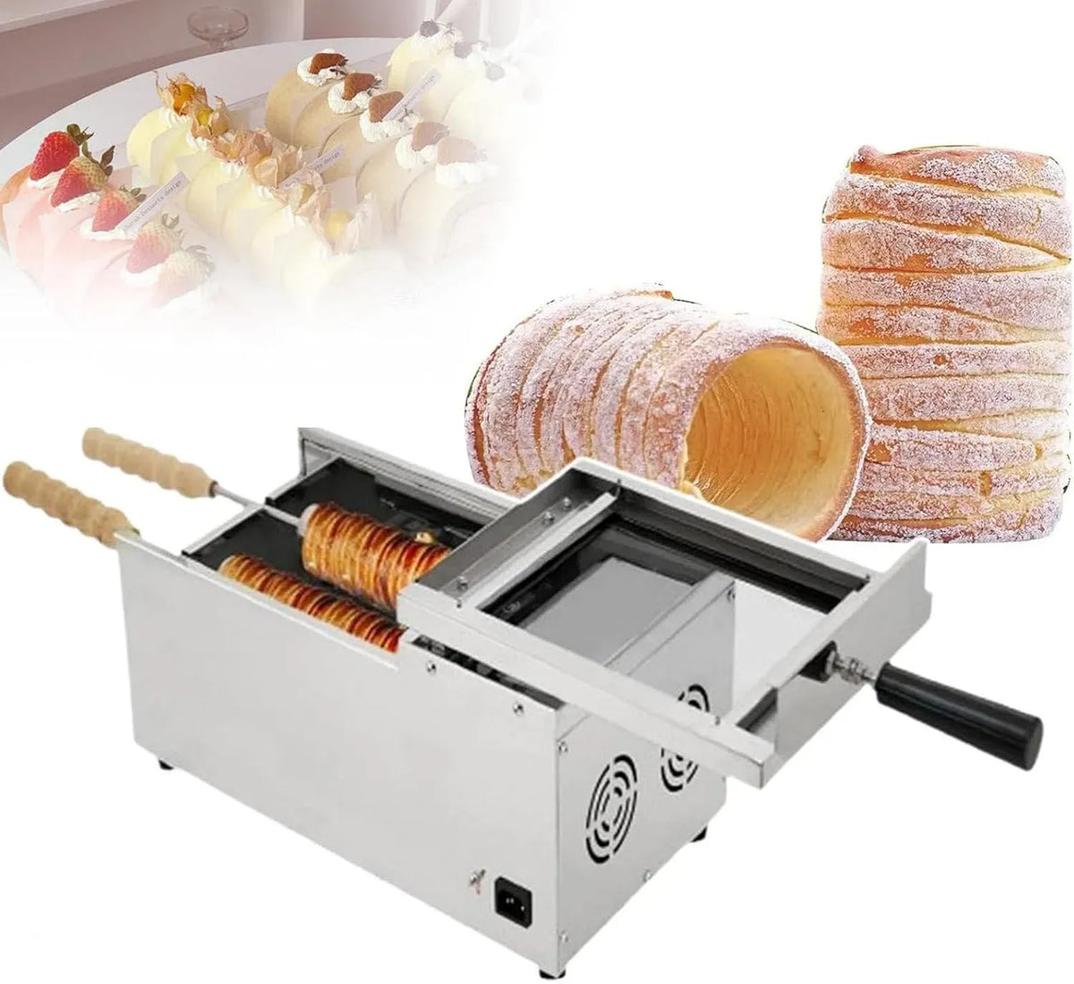Forno elettrico, 1500 W, professionale, Macchina elettrica a Cono Gelato da 1500 W