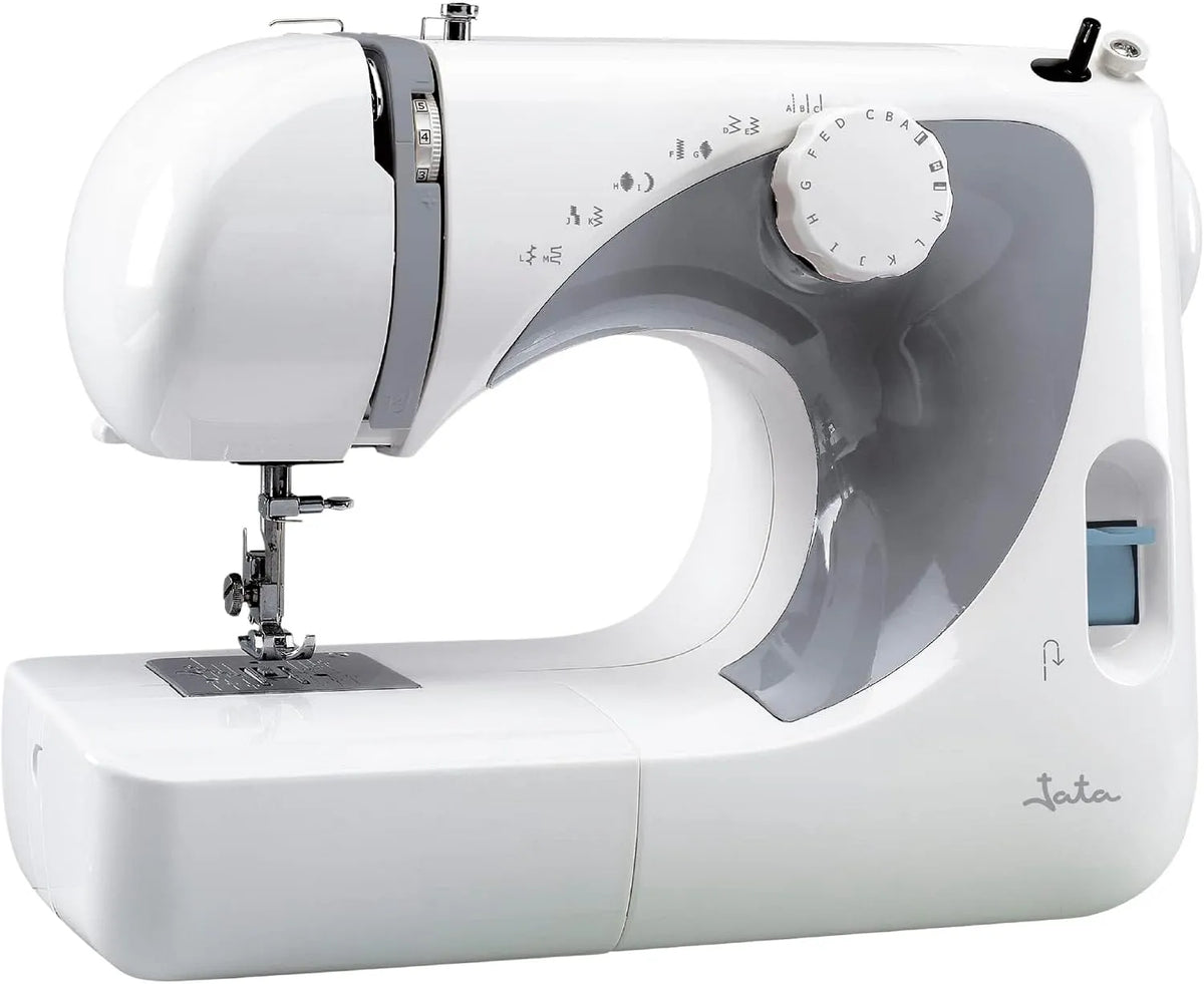 Accessorio per elettrodomestico, JATA JSMC5217, portatile, occhiello a 4 tempi con pedale portatile, Macchina da cucire a 13 punti