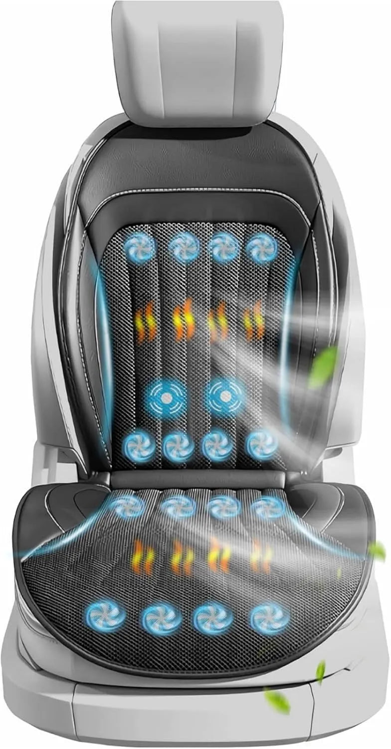 Ventilatore 3-in-1 1PZ, 12 V, nero, Raffreddamento Sedile Anteriore per Veicolo 12V
