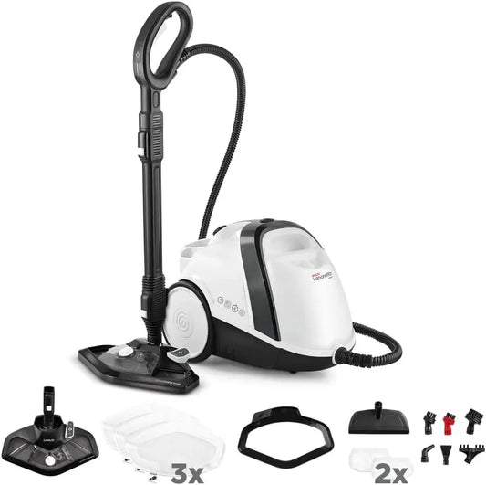 Pulitore a vapore, 2 L, 1500 W, ampio serbatoio, nero, Polti Vaporetto Smart 120, Pressione 4 Bar, 14 Accessori inclusi, Potenza Max 1500 W