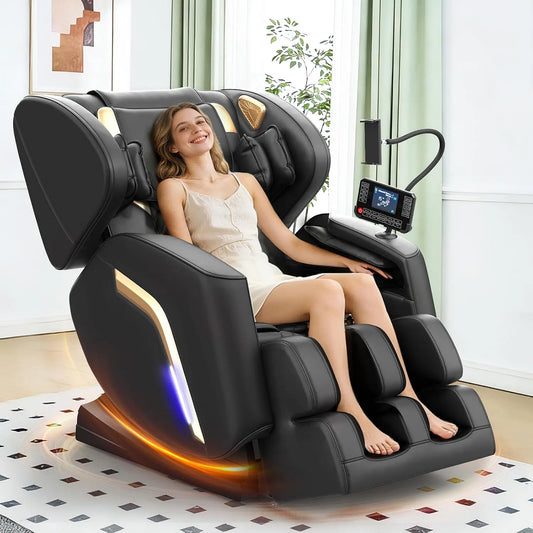 Poltrona relax con massaggio, touch, Bluetooth, Controllo Tramite Smartphone, 14 Rulli Massaggianti, Controller Touchscreen, Altoparlante Bluetooth