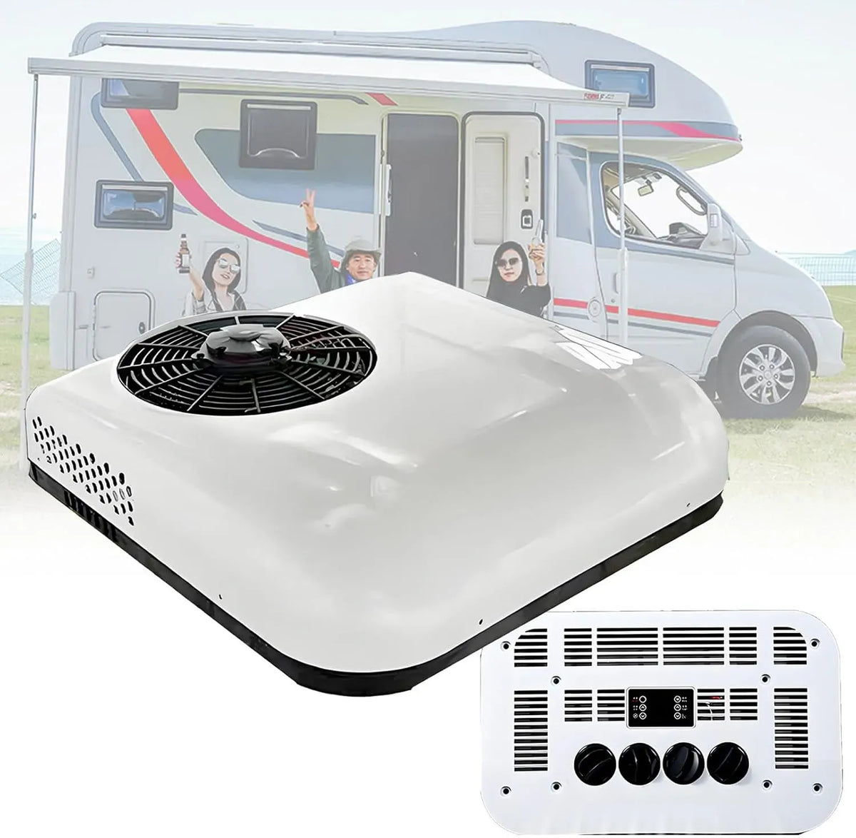 Condizionatore V/24 Cold-24V, 12 V, climatizzatore, condizionatore da tetto per auto e camper, Raffreddamento Silenzioso