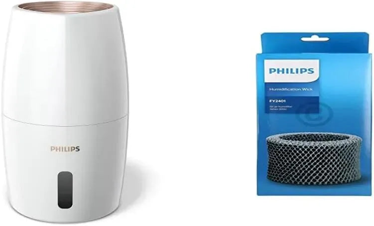 Philips HU2716/10 FY2401/30 Umidificatore, Filtro, 2 L, 32 m, 3 velocità, ampio serbatoio, pannello IPS