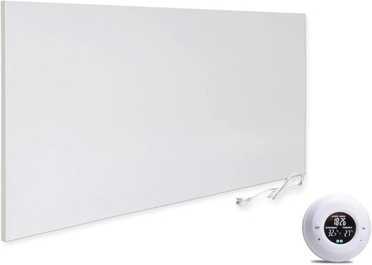 H700 TH20 senza cornice, Carbon Crystal, VIESTA® H700 Riscaldamento a infrarossi 700 W, Pannello 60×120 cm, IP20, parete/soffitto, TÜV/GS