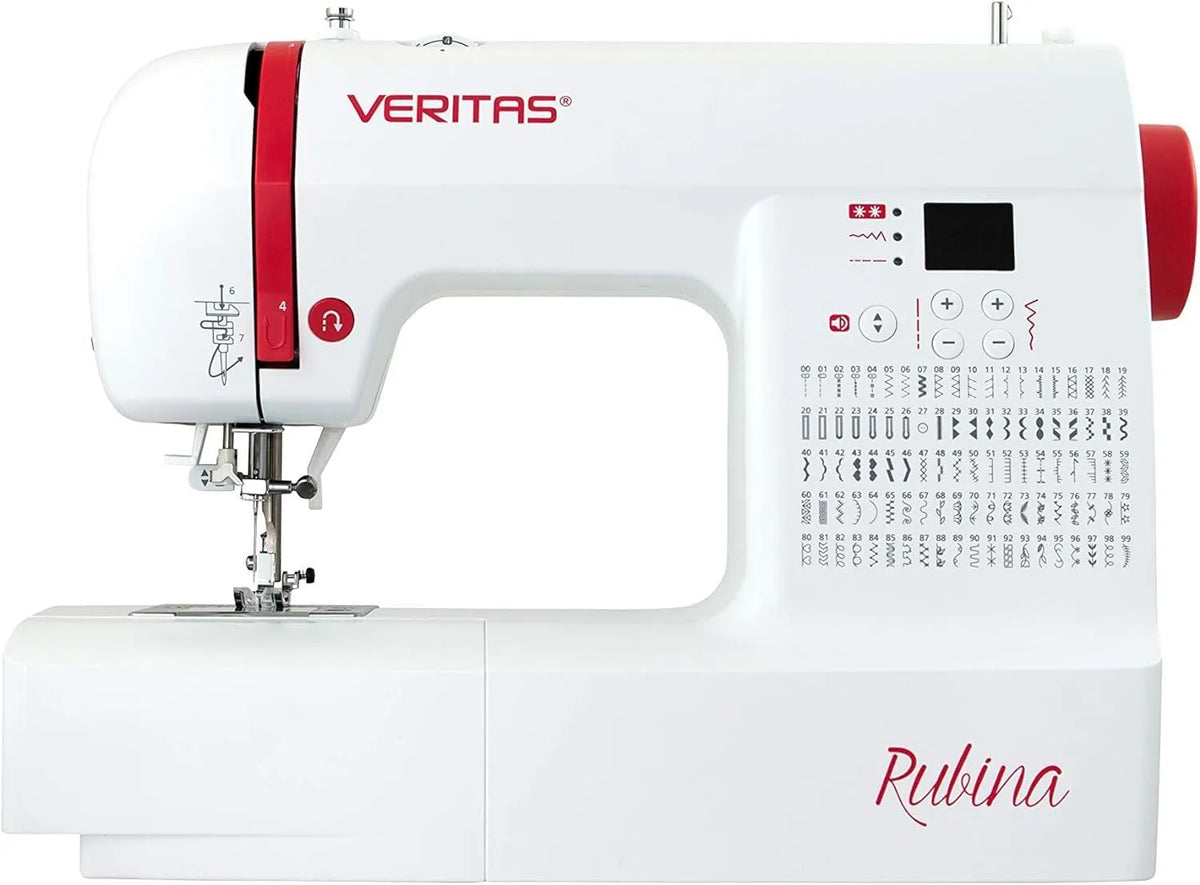 Macchina da cucire, macchina per cucito elettrica, 100 programmi, per computer, VERITAS