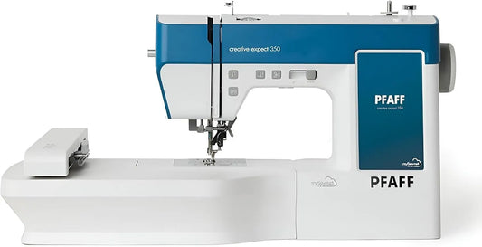 Macchina per cucire, dimensioni personalizzabili, per cucire e ricamare Pfaff Creative Expect 350 con soft
