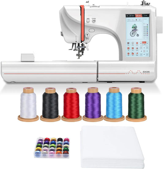 Macchina da Ricamo, ricamatrice elettrica, touch, display LCD, per Abbigliamento