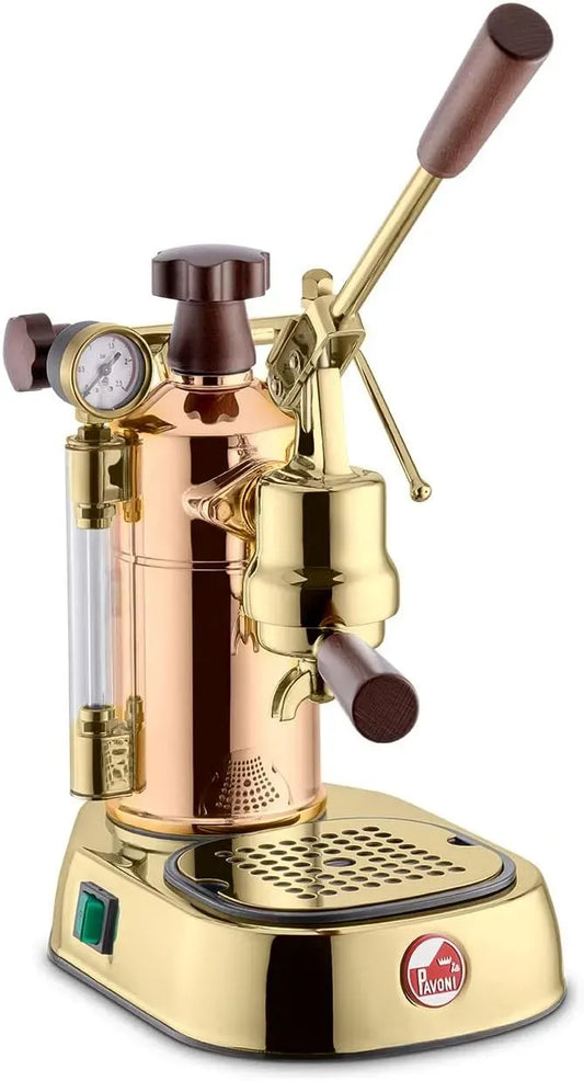Macchina da caffè, caffettiera elettrica, macchina da caffè elettrica, LA PAVONI Macchina da Caffè Professional Rame Gold