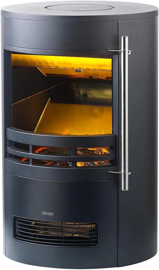 2 livelli di calore, Carlo Milano Camino elettrico Mojave dotato di effetto fiamma 3D, 2000 W