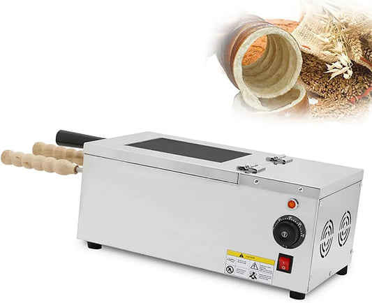 Macchina per Torte, Macchina per Coni, 2 zone di temperatura, acciaio inox, per Torte per Ciambelle con Camino