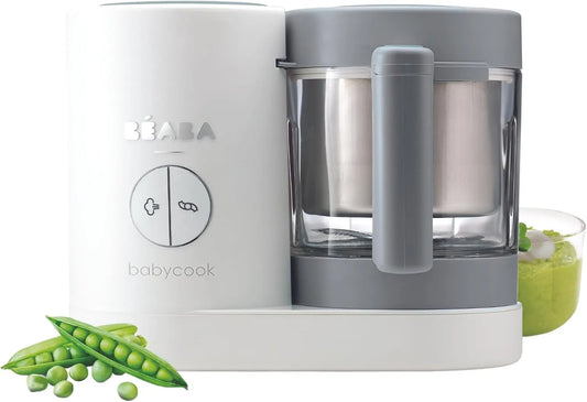 Bicchiere, Robot, vapore, acciaio inox, bianco, vetro, per Pappe 6 in 1