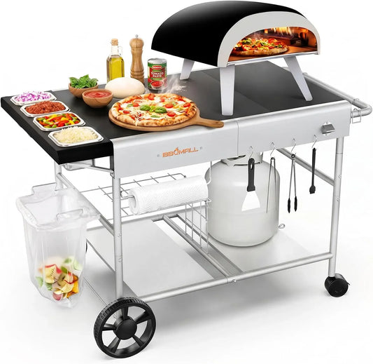 Forno elettrico, forno da cucina, copertura, stazione, Tavolo da forno per Ooni Koda/Karu/Fyra 16 e 12 con stazione di copertura